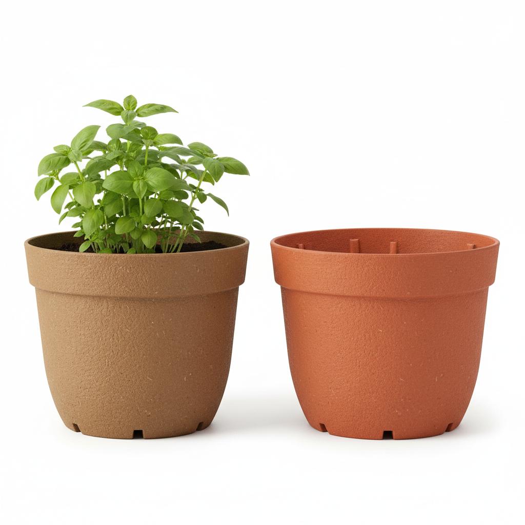 Recycled Plastic Planter Pot (10", 2-Pack)