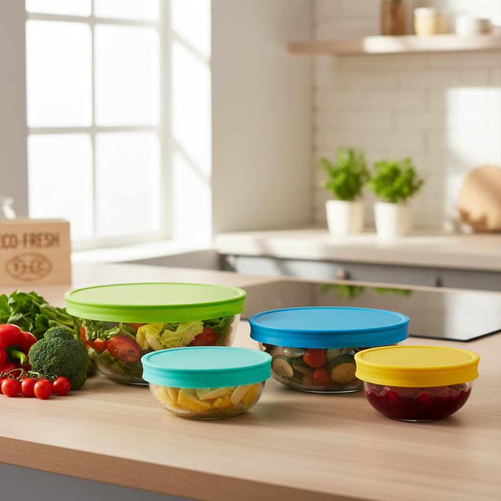 Reusable Silicone Food Covers (6-Pack)